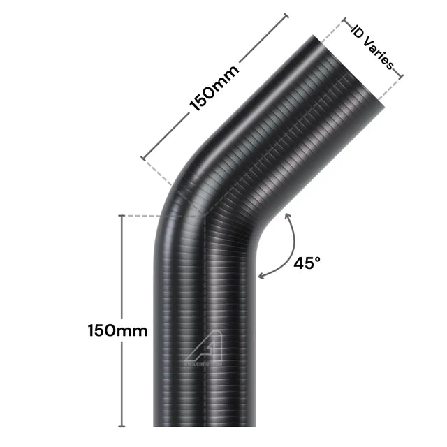 Silicone 45 Degree Hose