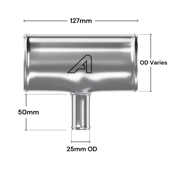 Aluminium T-Piece Pipe