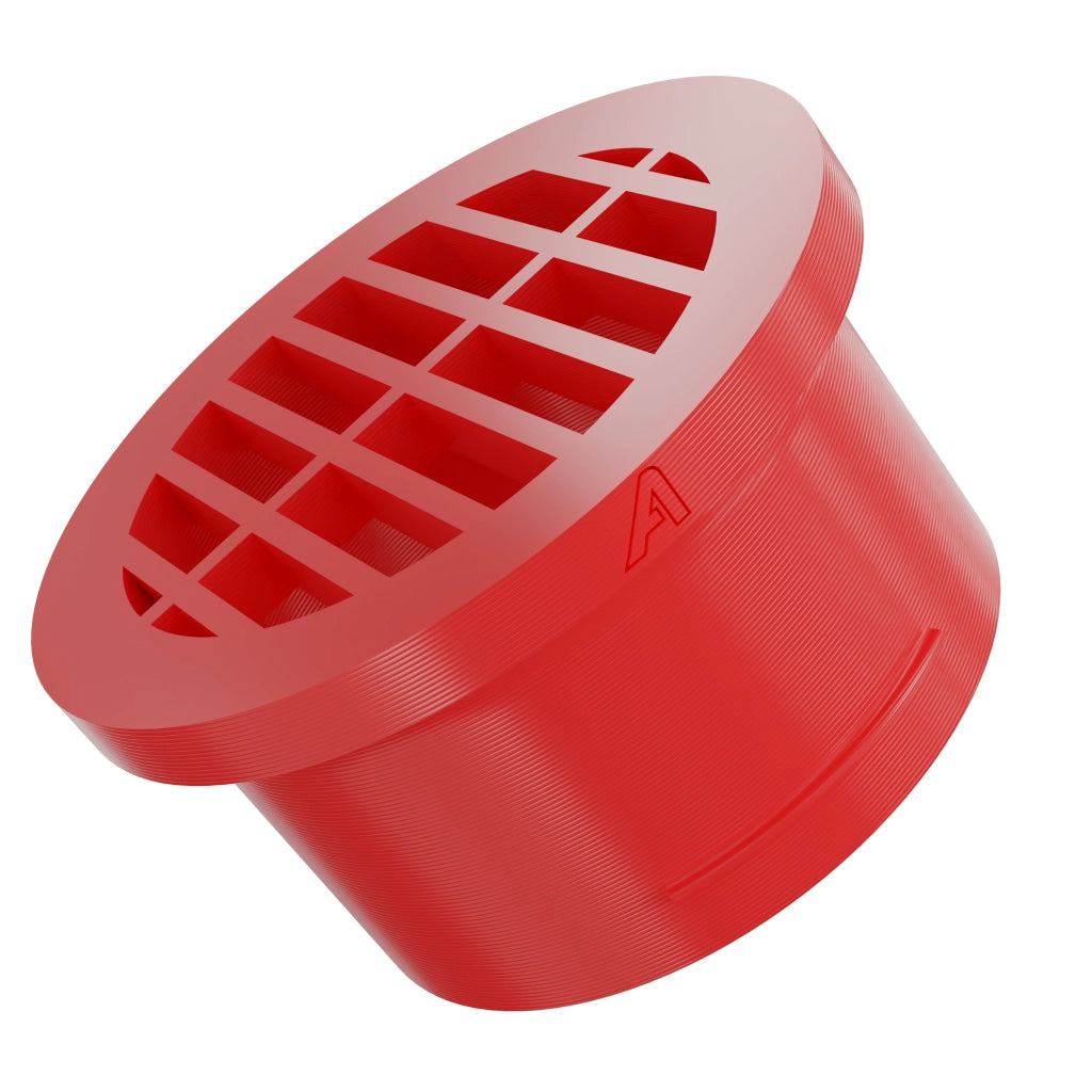 Plastic Round Ducting Vent Red