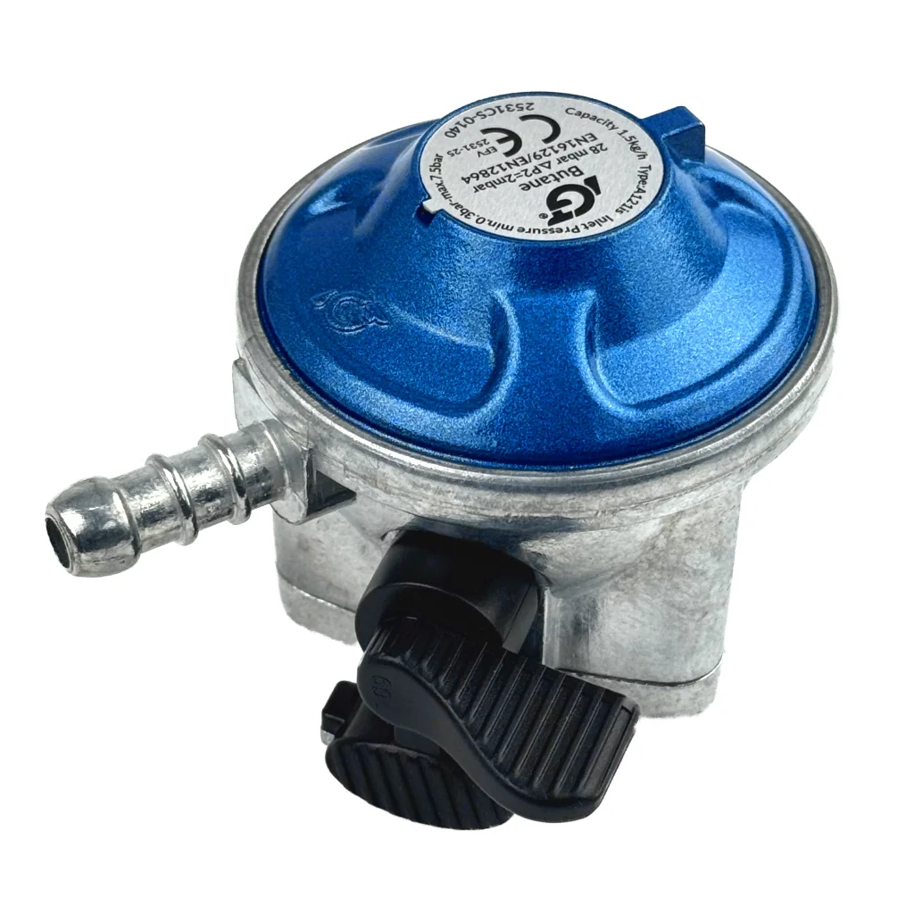Low Pressure 21mm Butane Clip On Gas Regulator 28mbar