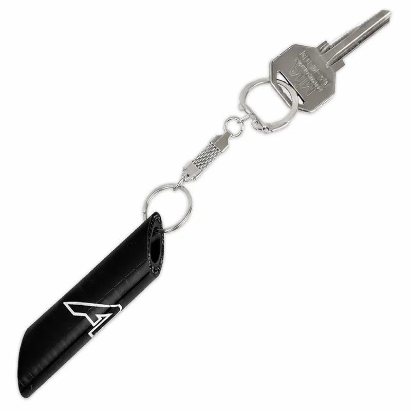 Silicone Hose Key Ring Black