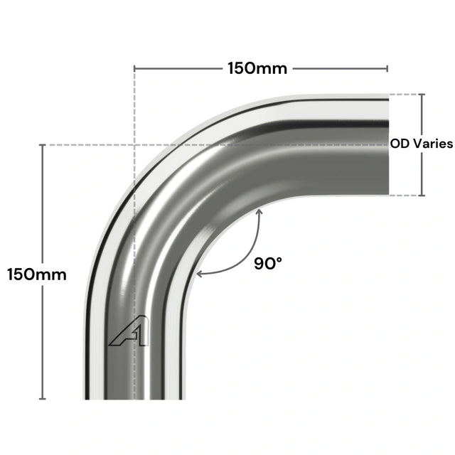 Stainless Steel 90 Degree Pipe